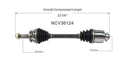 GSP - GSP NCV36124 03-07 Honda Accord 2.4 Front Right CV Axle Assembly - Image 6