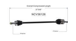 GSP - GSP NCV36126 Front Right CV Axle Assembly for 03-07 Honda Accord 2.4 - Image 6