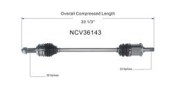GSP - GSP NCV36143 09-11 Honda CR-V Left Rear CV Axle Assembly - Image 6