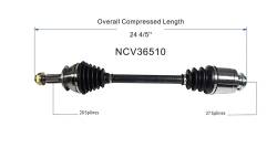 GSP - GSP NCV36510 Front Right CV Axle Assembly for 03-11 Honda Element - Image 6