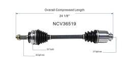 GSP - GSP NCV36519 Front Left CV Axle Assembly for 97-01 Honda CR-V - Image 6