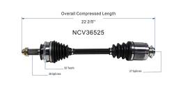 GSP - GSP NCV36525 Front Left CV Axle Assembly for Honda/Isuzu - Image 6