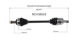 GSP - GSP NCV36533 Front Left CV Axle Assembly for Acura/Honda 3.0 - Image 6