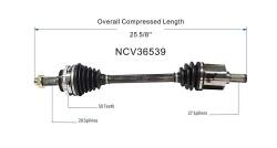 GSP - GSP NCV36539 Front Left CV Axle Assembly for 98-02 Honda Accord 2.3 3.0 - Image 6