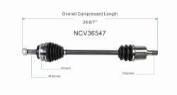 GSP - GSP NCV36547 Front Left CV Axle Assembly for 99-04 Honda Odyssey - Image 6