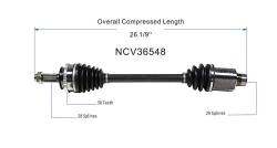GSP - GSP NCV36548 Front Right CV Axle Assembly for 99-04 Honda Odyssey - Image 6