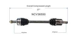 GSP - GSP NCV36550 08-12 Honda Accord EX-L 3.5 Front Left CV Axle Assembly - Image 6