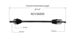 GSP - GSP NCV36555 01-05 Honda Civic Front Left CV Axle Assembly - Image 6
