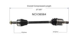 GSP - GSP NCV36564 Front Left CV Axle Assembly for 05-06 Honda Odyssey - Image 6
