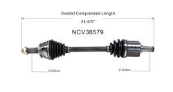 GSP - GSP NCV36579 Front Left CV Axle Assembly for Acura/Honda Coupe/Sedan 2.4 - Image 6