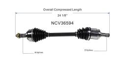 GSP - GSP NCV36594 Front Left CV Axle Assembly for 06-08 Honda Fit - Image 6