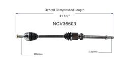 GSP - GSP NCV36603 Front Right CV Axle Assembly for 11-17 Honda Odyssey - Image 6