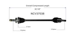 GSP - GSP NCV37038 Rear CV Axle Assembly for Hyundai/Kia - Image 6
