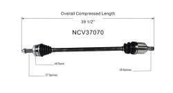 GSP - GSP NCV37070 Front Right CV Axle Assembly for Hyundai/Kia 2.4 - Image 6