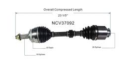 GSP - GSP NCV37092 Front Right CV Axle Assembly for 11-15 Kia Optima 2.0 - Image 6
