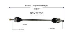 GSP - GSP NCV37530 Front Right CV Axle Assembly for Hyundai/Kia 2.0 - Image 6