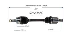 GSP - GSP NCV37578 Front Left CV Axle Assembly for Hyundai/Kia - Image 6