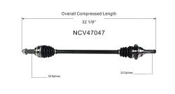 GSP - GSP NCV47047 Rear Left CV Axle Assembly for 13-16 Mazda CX-5 - Image 6
