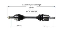GSP - GSP NCV47526 Front Left CV Axle Assembly for Mazda 2.3 - Image 6