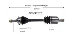 GSP - GSP NCV47578 3.0 Front Left CV Axle Assembly - Image 6