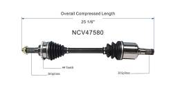GSP - GSP NCV47580 Front Left CV Axle Assembly for 03-08 Mazda 6 S - Image 6