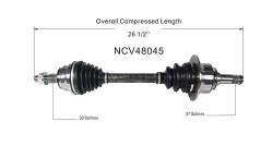 GSP - GSP NCV48045 Front Left CV Axle Assembly for Mercedes 3.0/3.5/4.7 - Image 6