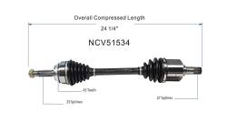 GSP - GSP NCV51534 04-06 Mitsubishi Lancer 2.4 Front Left CV Axle Assembly - Image 6