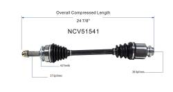 GSP - GSP NCV51541 Front Right CV Axle Assembly for 03-06 Mitsubishi Lancer - Image 6