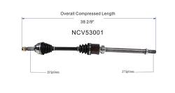 GSP - GSP NCV53001 Front Right CV Axle Assembly for Nissan AWD - Image 6
