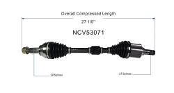 GSP - GSP NCV53071 Front Left CV Axle Assembly for 11-17 Nissan Juke AWD - Image 6