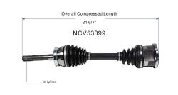 GSP - GSP NCV53099 Front Left CV Axle Assembly for 83-86 Nissan 720 4WD - Image 6