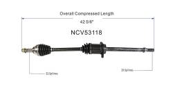 GSP - GSP NCV53118 Front Right CV Axle Assembly for 11-17 Nissan Quest - Image 6