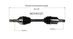 GSP - GSP NCV53121 Front Left CV Axle Assembly for 07-12 Nissan Altima SE 3.5 - Image 6