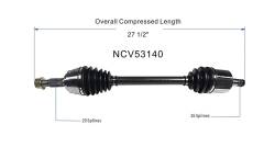 GSP - GSP NCV53140 Front Left CV Axle Assembly for 04-09 Nissan Quest - Image 6