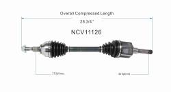 GSP - GSP NCV11126 CV Axle Assembly Front Left for 15-18 Ford Edge 2.0 - Image 6