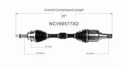 GSP - GSP NCV69577XD Front Left CV Axle Assembly for Toyota 2.4 - Image 6