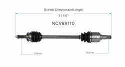 GSP - GSP NCV69110 Rear CV Axle Assembly for Scion/Subaru/Toyota - Image 6