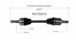 GSP - GSP NCV53519 Front Left CV Axle Assembly for Mercury/Nissan - Image 6