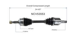 GSP - GSP NCV53553 Front Left CV Axle Assembly for 98-01 Nissan Altima - Image 6