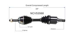 GSP - GSP NCV53568 Front Left CV Axle Assembly for 02-06 Nissan Sentra 2.5 - Image 6