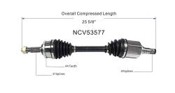 GSP - GSP NCV53577 Front Left CV Axle Assembly for 02-06 Nissan Altima 2.5 - Image 6