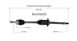GSP - GSP NCV53578 Front Right CV Axle Assembly for 02-06 Nissan Altima 2.5 - Image 6