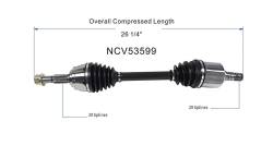 GSP - GSP NCV53599 Front Left CV Axle Assembly for 03-07 Nissan Murano - Image 6