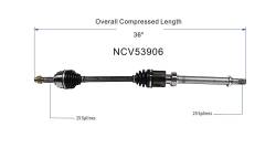 GSP - GSP NCV53906 Front Right CV Axle Assembly for 07-12 Nissan Versa 1.8 S - Image 6
