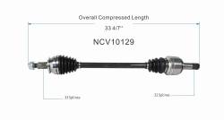 GSP - GSP NCV10129 10-15 Chevy Camaro Left Rear CV Axle Assembly - Image 6