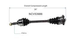 GSP - GSP NCV53986 Right Rear CV Axle Assembly for 95-98 Nissan 240SX - Image 6