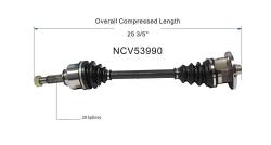 GSP - GSP NCV53990 Right Rear CV Axle Assembly for 89-94 Nissan 240SX - Image 6