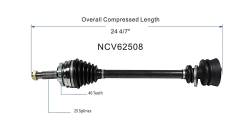 GSP - GSP NCV62508 81-94 Saab 900 Convertible/Hatchback Front Right CV Axle Assembly - Image 6