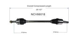 GSP - GSP NCV66018 Left Rear CV Axle Assembly for Subaru Sedan - Image 6