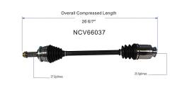 GSP - GSP NCV66037 1.8 2.2 2.5 AWD CV Axle Assembly Front - Image 6